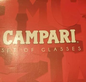 Set van 6 Campari-glazen - Durobor beschikbaar voor biedingen