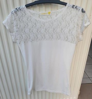 Witte blouse met kant van Lola & Liza maat XXS beschikbaar voor biedingen