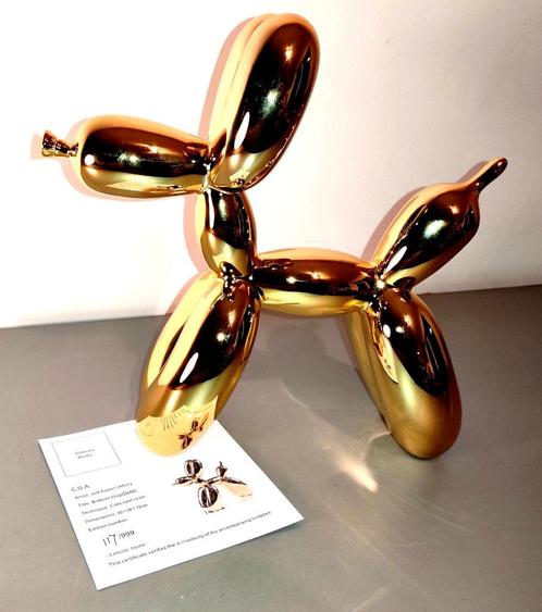 Balloon Dog Jeff Koons (After) Meerdere kleuren, Antiek en Kunst, Kunst | Designobjecten, Ophalen of Verzenden