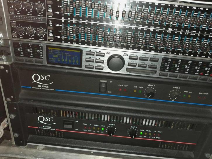 QSC versterkerrack, Audio, Tv en Foto, Professionele apparaten, Gebruikt, Audio, Ophalen