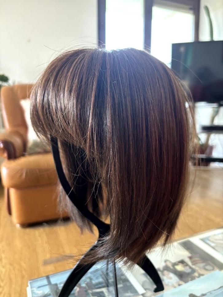 100% natuurlijke medische pruik van haarkwaliteit, Handtassen en Accessoires, Uiterlijk | Haarverzorging, Zo goed als nieuw, Pruik of Haarverlenging