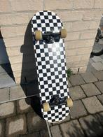 Skateboard freestyle houten plank met zwarte en witte tegels, Ophalen of Verzenden, Gebruikt, Skateboard