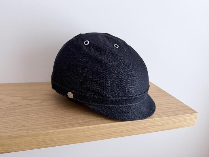 fietshelm Yakkay met denim cover dames, Fietsen en Brommers, Fietsaccessoires | Fietshelmen, Zo goed als nieuw, Dame, L, Ophalen of Verzenden