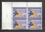 Belgie 2145 in blok van 4 ** postfris, Postzegels en Munten, Postzegels | Europa | België, Verzenden, Postfris