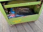Oude werkbank trolley Saltus Rex groen vintage, Ophalen, Gebruikt