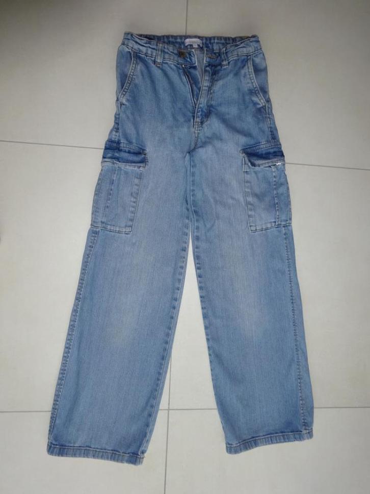 Jeansbroek met zakken maat 158 actie 4 + 1 gratis, Kinderen en Baby's, Kinderkleding | Maat 158, Zo goed als nieuw, Meisje, Broek