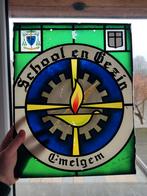 Glasraam uit een school van emelgem. Emiel Jozef de smedt, Antiek en Kunst, Ophalen of Verzenden
