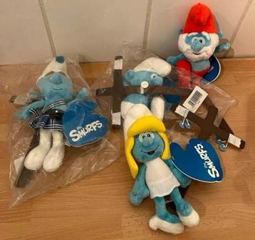 4 marionettensmurfen/knuffels VERZAMELOBJECT uit 2011 beschikbaar voor biedingen
