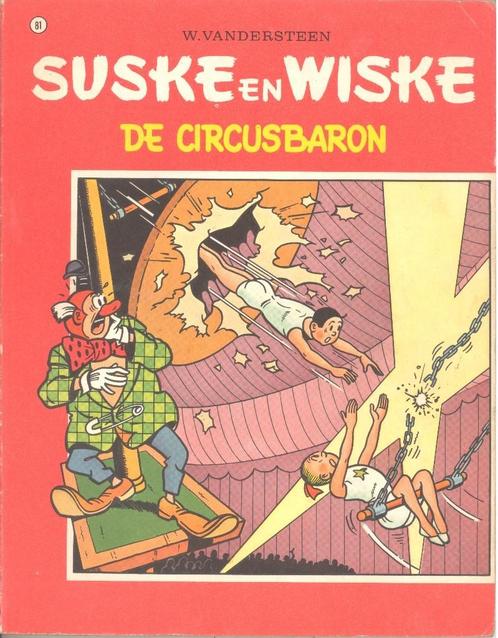 Suske en Wiske nr 81 - De circusbaron - 1ste druk 1968., Boeken, Stripverhalen, Gelezen, Eén stripboek, Ophalen of Verzenden
