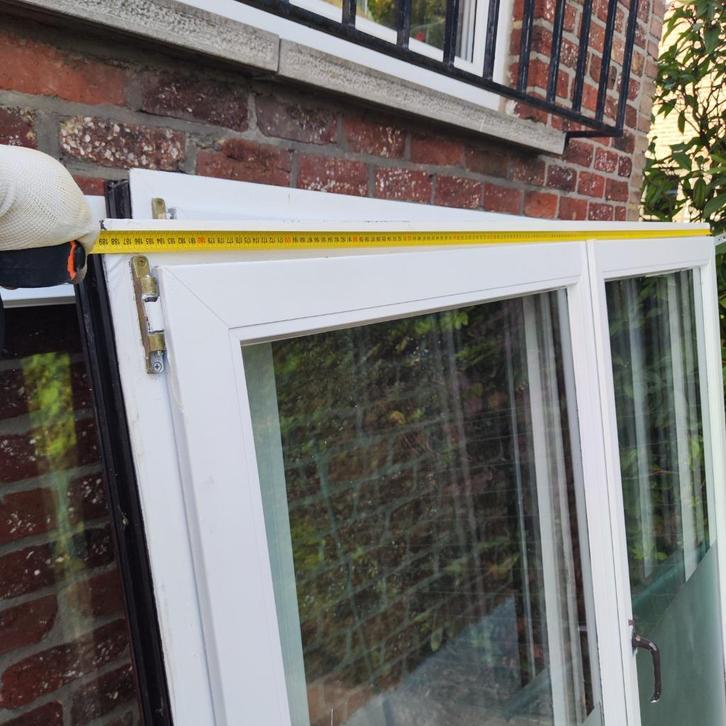 PVC-frame om vast te pakken, Doe-het-zelf en Bouw, Glas en Ramen, Gebruikt, Gevelraam of Ruit, Dubbelglas, Ophalen