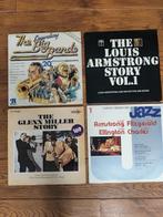 4 Vinyls Jazz - Armstrong - Miller - Big Band, CD & DVD, 12 pouces, Utilisé, Enlèvement ou Envoi