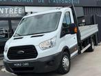 Ford Transit 2.2 TDCi L4 TVAC*BTWIN BENNE LONG CHASSIS AIRCO, Auto's, Ford, Voorwielaandrijving, Euro 5, Gebruikt, Zwart