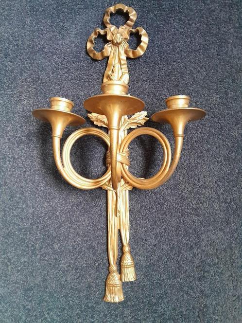 Louis XVI wandkandelaar - Applique - Verguld brons, Antiek en Kunst, Antiek | Kandelaars, Koper of Brons, Ophalen of Verzenden