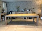 Tafel 2m40 op 1M  volle eik, Huis en Inrichting, Ophalen, Gebruikt