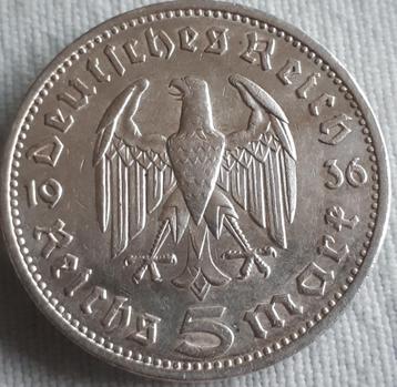 DUITSLAND: 5 REICHSMARK 1936 A KM 86 Br.UNC beschikbaar voor biedingen