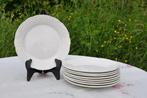 9 assiettes dessert blanche digoin tour marly, Antiek en Kunst, Antiek | Keramiek en Aardewerk, Ophalen of Verzenden