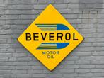 BEVEROL motor olie emaille reclamebord, Ophalen of Verzenden, Gebruikt, Reclamebord