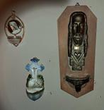 Set van  3 oude wijwatervatjes, Antiek en Kunst, Ophalen of Verzenden