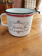 Vintage grote melkkan in email., Antiek en Kunst, Ophalen of Verzenden