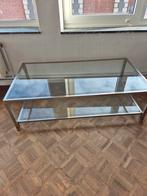 Glazen salontafel en bijzettafel, 55 à 75 cm, Verre, Enlèvement, Rectangulaire