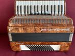 Z.g.a.n. duitse Weltmeister Achat accordeon . 72 bas . Licht, Muziek en Instrumenten, 72-bas, Zo goed als nieuw, Weltmeister, Met riemen
