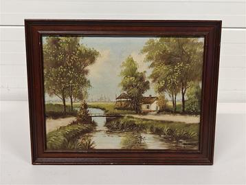 A6991 Landschap Schilderij [C. Haverkamp] beschikbaar voor biedingen