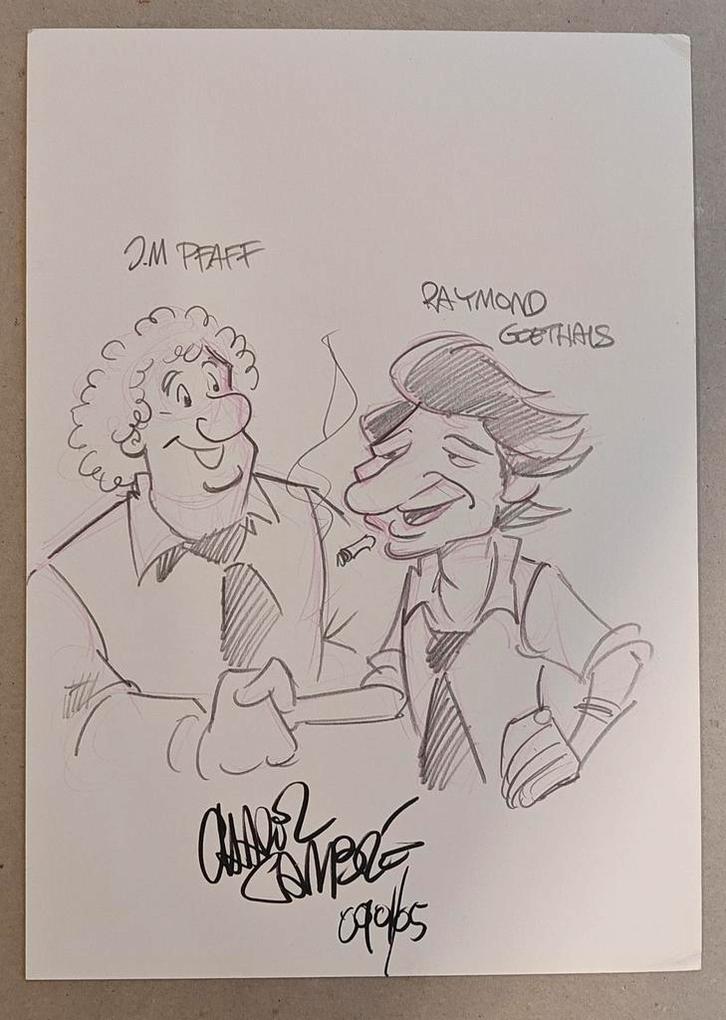 Originele tekening – Cambre Charel – J.M Pfaff en Raymond Go, Livres, BD, Neuf, Enlèvement ou Envoi
