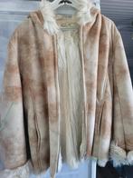 winterjas van imitatiebont voor dames, Kleding | Dames, Ophalen of Verzenden, Zo goed als nieuw, Maat 42/44 (L), Beige