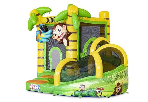 Te koop Springkussen Mini met Slide Jungle, Hobby en Vrije tijd, Feestartikelen | Verhuur, Nieuw, Ophalen