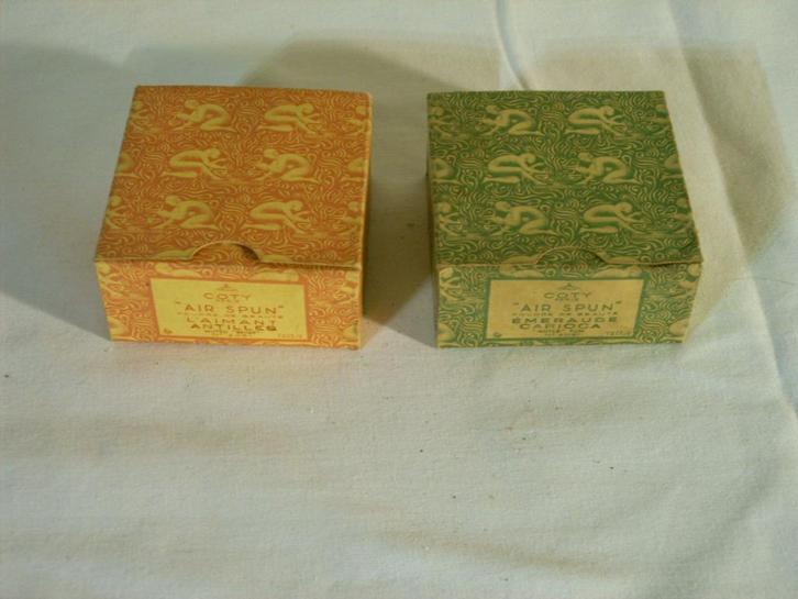 Deux boîtes à poudre vintage « Coty »., Antiquités & Art, Curiosités & Brocante, Enlèvement ou Envoi