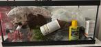 Aquarium met warmtepomp, filter & toebehoren - in nieuwstaat, Dieren en Toebehoren, Ophalen, Zo goed als nieuw, Terrarium of Paludarium