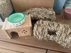 hamster eetpot huis en boomstam, Ophalen, Gebruikt, Voerbakje