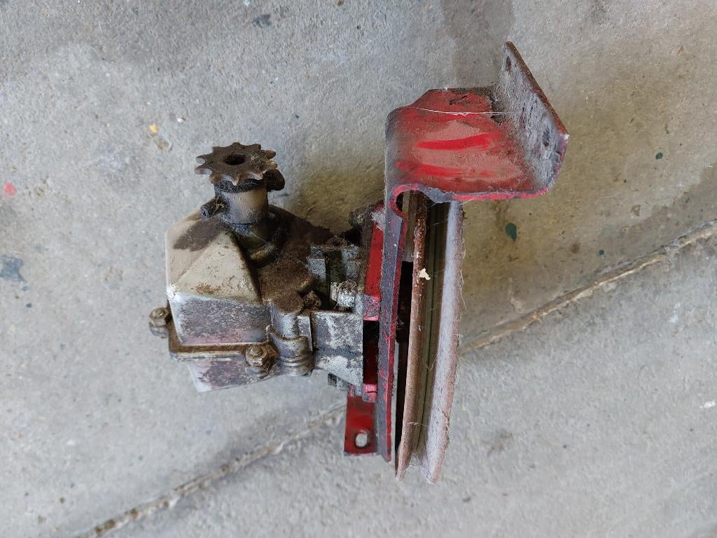 Haakse overbrenging met riem, Ophalen, Gebruikt