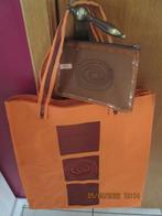 Sac de plage « Avène » orange et brun clair + pochette, Bijoux, Sacs & Beauté, Sacs | Sacs Femme, Enlèvement ou Envoi, Neuf, Orange