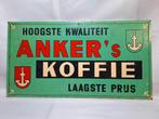 Blik reclame bord 1959 Anker's Koffie, Ophalen of Verzenden, Gebruikt, Reclamebord
