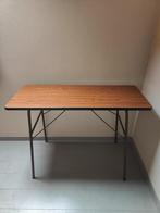 VINTAGE INDUSTRIEEL TAFEL IN FORMICA  jaren 60-70 inklapbaar, Huis en Inrichting, Ophalen, Gebruikt
