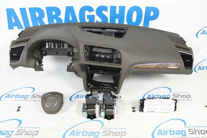 Airbag kit - Tableau de bord brun Audi Q5 - 8R (2008-2016), Auto-onderdelen, Dashboard en Schakelaars, Gebruikt, Ophalen of Verzenden