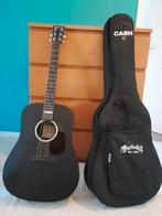 Martin Johnny Cash DX-Black elektro-akoestische gitaar, Muziek en Instrumenten, Snaarinstrumenten | Gitaren | Akoestisch, Zo goed als nieuw