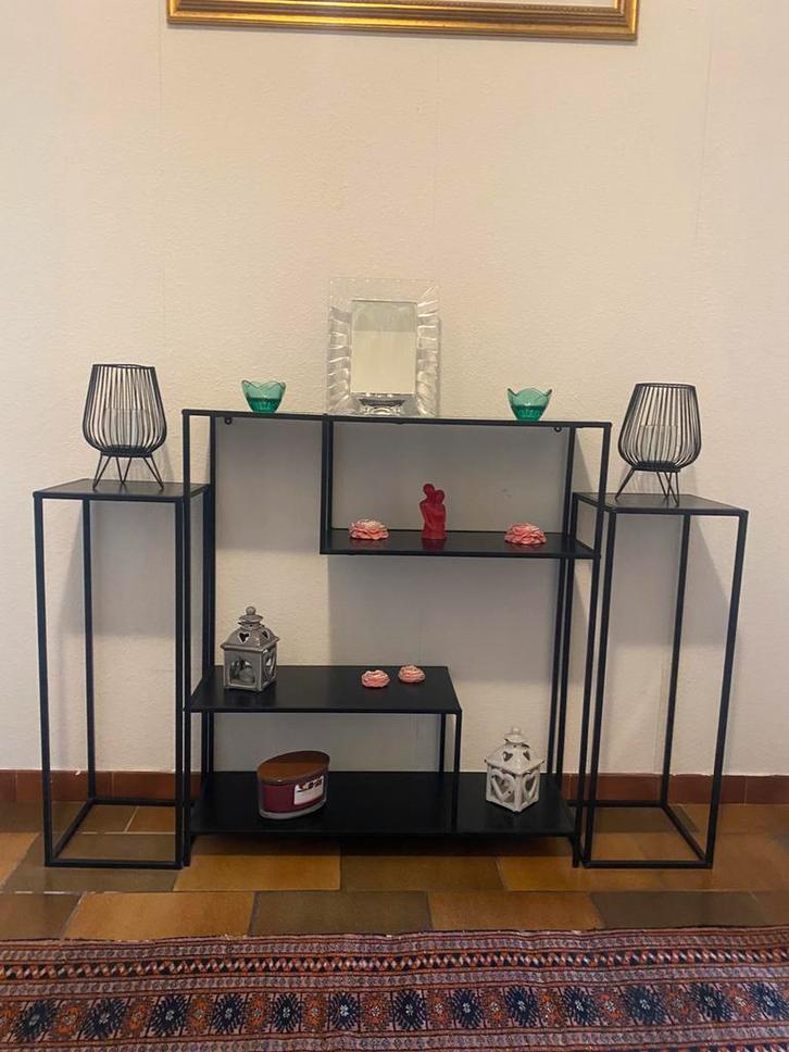 Decoratieve metalen rekken, Huis en Inrichting, Kasten | Stellingkasten, Zo goed als nieuw, Ophalen