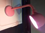 Bureaulamp roze, Ophalen, Gebruikt, Metaal, 50 tot 75 cm