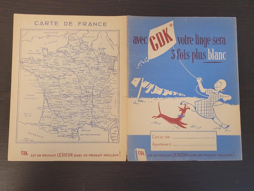 CDK LESIEUR vintage notitieboekhoes met reclame, Ophalen of Verzenden, Gebruikt, Overige typen