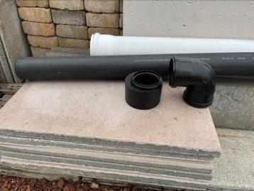 PP buis 75mm 3m lang + bocht 90 + mof 75/110mm beschikbaar voor biedingen