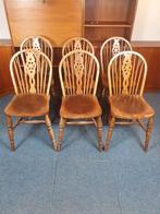 Antieke Windsor Wheelchair Stoelen - Set van 6, Antiek en Kunst, Ophalen