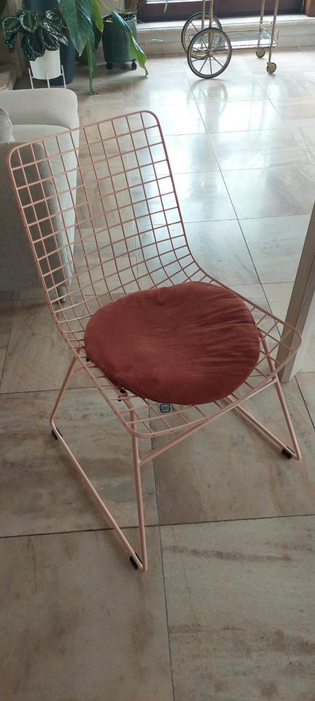 Wire stoelen van hk living inclusief kussentje, Huis en Inrichting, Stoelen, Zo goed als nieuw, Vier, Ophalen