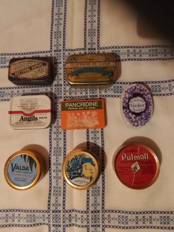 8 boîtes à pastilles vintage, Enlèvement ou Envoi, Utilisé, Autres marques