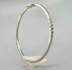 Zilveren slavenarmband met zirkonia's. 2025/683, Verzenden, Nieuw, Zilver, Zilver