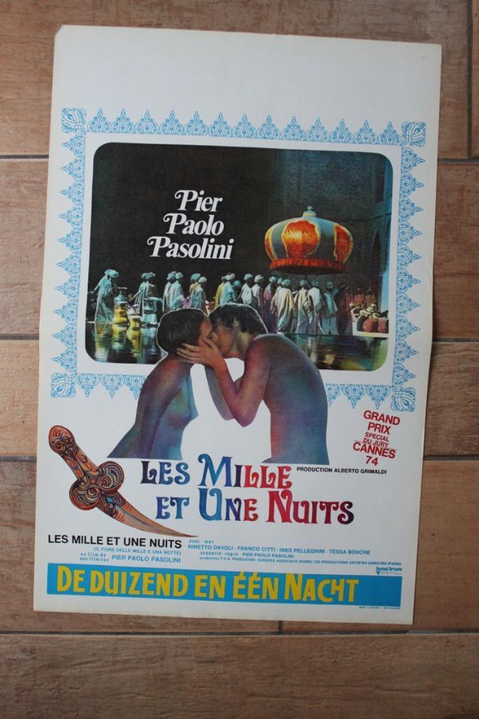 filmaffiche Arabian Nights 1974 filmposter, Verzamelen, Posters, Zo goed als nieuw, Film en Tv, A1 t/m A3, Rechthoekig Staand