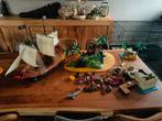 Playmobil piraten boot met groot eiland 2, Comme neuf, Enlèvement ou Envoi