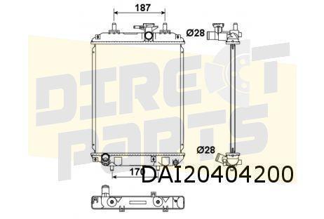 Daihatsu Sirion 1/05-1/13 (M3_) / Subaru Justy 9/07-1/11 Rad, Auto-onderdelen, Motor en Toebehoren, Daihatsu, Subaru, Nieuw, Verzenden