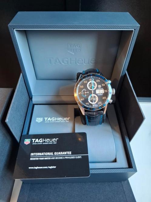 Tag heuer carrera calibre 16 limited edition full set, Handtassen en Accessoires, Horloges | Heren, Zo goed als nieuw, TAG Heuer
